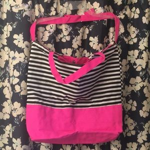 NWT Victoria’s Scrt Navy/white stripes & p…